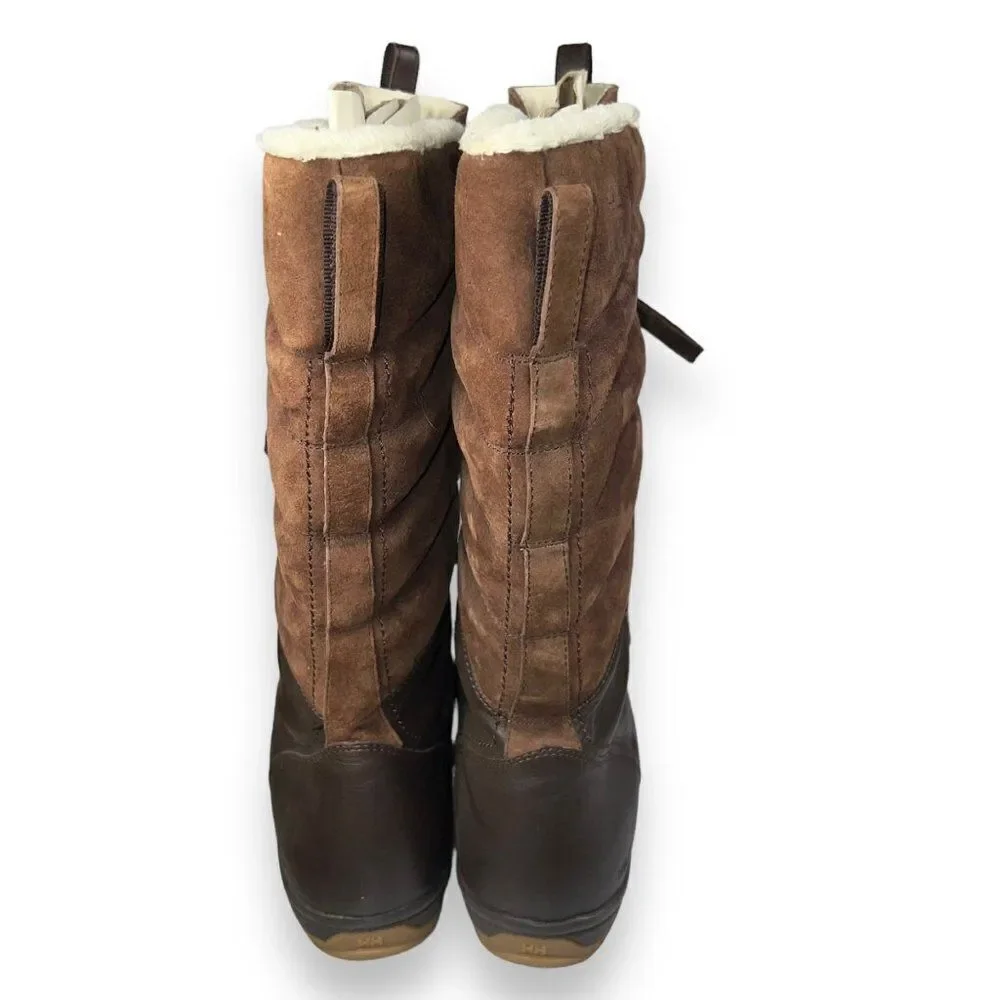 Helly Hansen Skuld 4 Winter Waterproof Boots Brown Women's 9.5‎